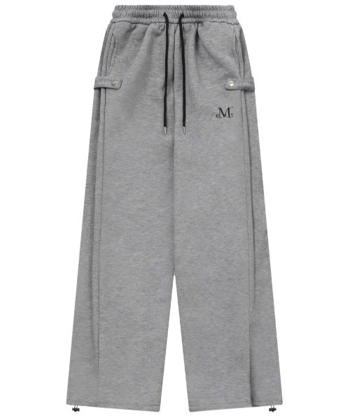 A'GEM/9 × .kom 『MUCENT/ムーセント』 WEIR SIDE BUTTON SWEAT PANTS
