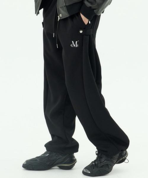A'GEM/9 × .kom 『MUCENT/ムーセント』 WEIR SIDE BUTTON SWEAT PANTS