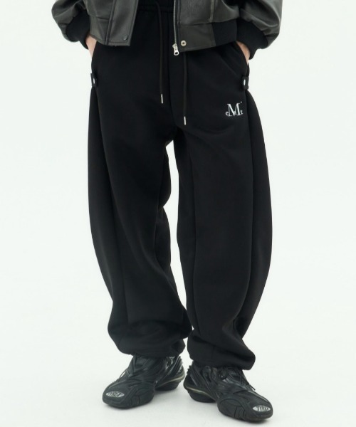 A'GEM/9 × .kom 『MUCENT/ムーセント』 WEIR SIDE BUTTON SWEAT PANTS