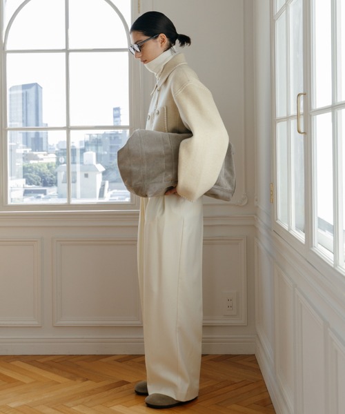 WOOL EMBROIDERY SHORT ZIP JACKET/ウールエンブロイダリージップ