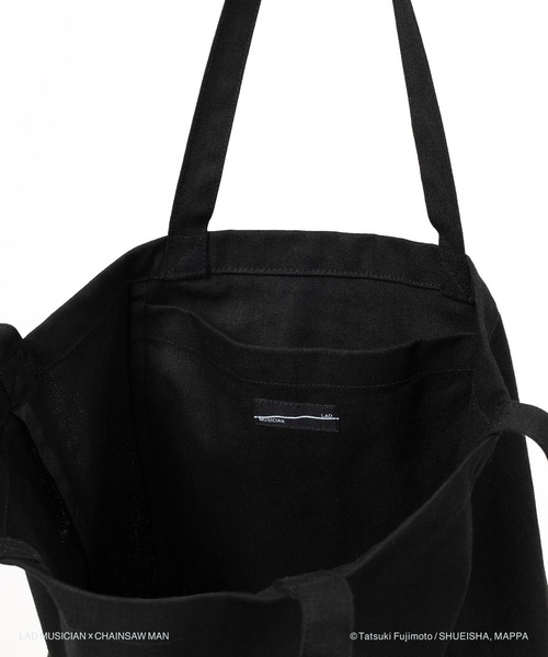 LAD MUSICIAN（ラッドミュージシャン）の「LAD MUSICIAN / CHAINSAW MAN TOTE BAG（トートバッグ・メンズ・ボルドー/チャコール/ブラック・FREE）」の7枚目の写真
