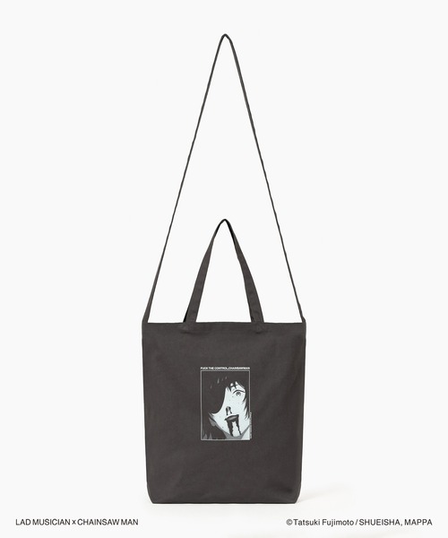 LAD MUSICIAN（ラッドミュージシャン）の「LAD MUSICIAN / CHAINSAW MAN TOTE BAG（トートバッグ・メンズ・ボルドー/チャコール/ブラック・FREE）」の8枚目の写真