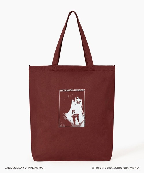 LAD MUSICIAN（ラッドミュージシャン）の「LAD MUSICIAN / CHAINSAW MAN TOTE BAG（トートバッグ・メンズ・ボルドー/チャコール/ブラック・FREE）」の13枚目の写真