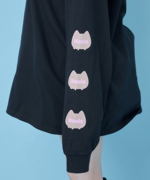 Hauls(ハウルズ)の「ギャル吉BIGロンTEE(Tシャツ/カットソー・レディース・ブラック/ホワイト・FREE)」の9枚目の写真
