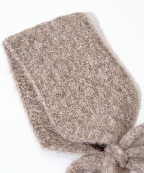 flower(フラワー)の「ニットイヤーマフラー(イヤーマフ・レディース・ブラウン/アイボリー/ブラック/グレー・FREE)」の11枚目の写真