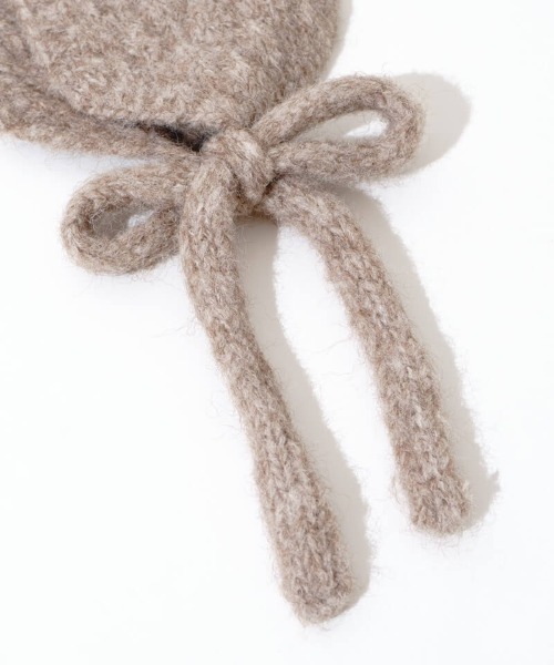 flower(フラワー)の「ニットイヤーマフラー(イヤーマフ・レディース・ブラウン/アイボリー/ブラック/グレー・FREE)」の12枚目の写真