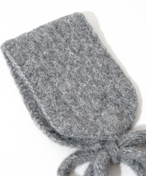 flower(フラワー)の「ニットイヤーマフラー(イヤーマフ・レディース・ブラウン/アイボリー/ブラック/グレー・FREE)」の13枚目の写真