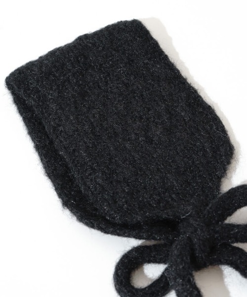 flower(フラワー)の「ニットイヤーマフラー(イヤーマフ・レディース・ブラウン/アイボリー/ブラック/グレー・FREE)」の15枚目の写真
