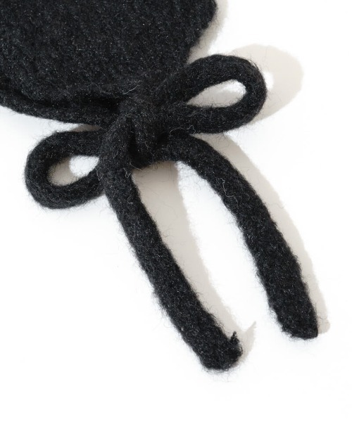 flower(フラワー)の「ニットイヤーマフラー(イヤーマフ・レディース・ブラウン/アイボリー/ブラック/グレー・FREE)」の16枚目の写真