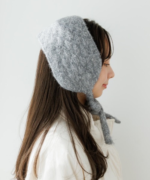 flower(フラワー)の「ニットイヤーマフラー(イヤーマフ・レディース・ブラウン/アイボリー/ブラック/グレー・FREE)」の20枚目の写真