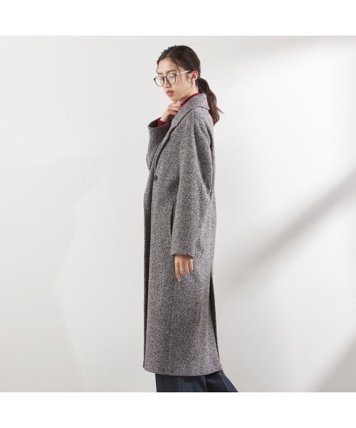 SUIT SELECT(スーツセレクト)の「ダブルブレストロングチェスターコート/グレー(チェスターコート・レディース・グレー・LARGE/MEDIUM/SMALL)」の3枚目の写真