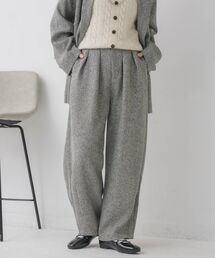 【WEB限定】ツイードタックワイドパンツ