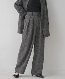 【WEB限定】ツイードタックワイドパンツ