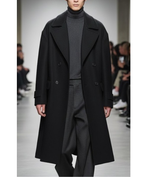 セール】GGD国産ダブルチェスターウールコート（チェスターコート