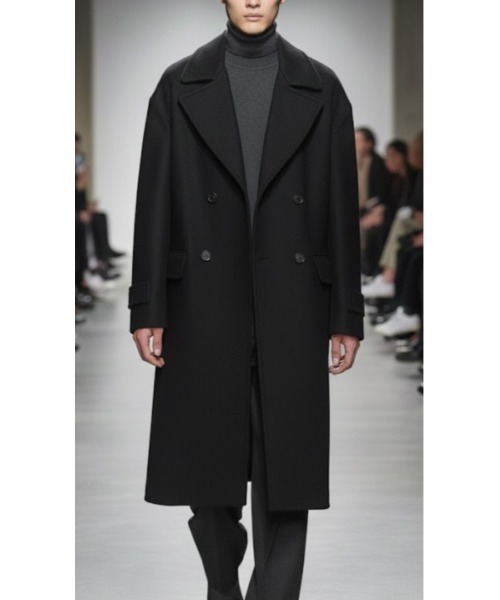 セール】GGD国産ダブルチェスターウールコート（チェスターコート