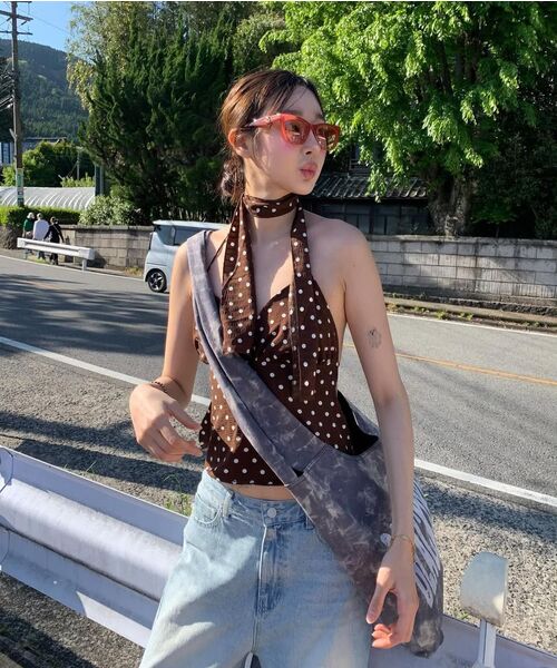 BLACKPURPLE(ブラックパープル)の「デュースロングハンドルバッグ Deux-Eyelet Long Handle Bag_Gray(メッセンジャーバッグ・レディース・グレー・FREE)」の11枚目の写真