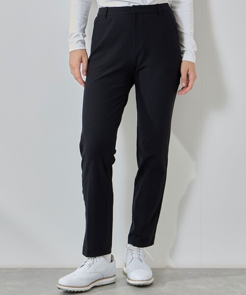 JUN&ROPE'(ジュンアンドロペ)の「ハイテンションストレートスリムパンツ(その他パンツ・レディース・ネイビー/ホワイト/ブラック・M/L)」の1枚目の写真