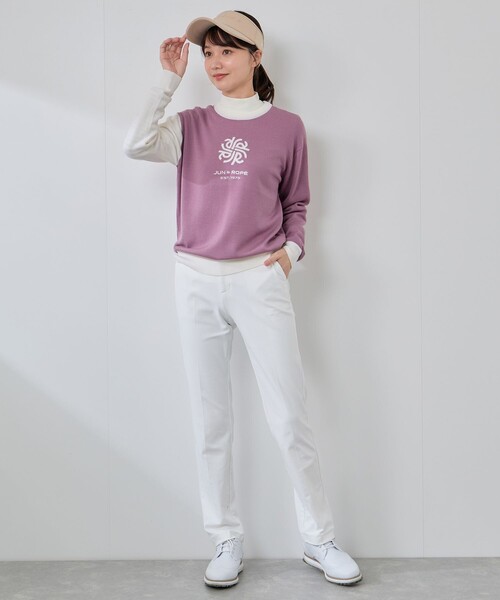 JUN&ROPE'(ジュンアンドロペ)の「ハイテンションストレートスリムパンツ(その他パンツ・レディース・ネイビー/ホワイト/ブラック・M/L)」の18枚目の写真