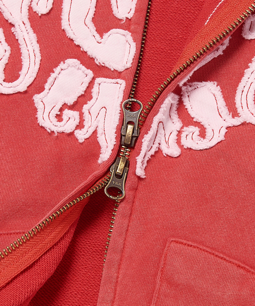WKNDRS（ウィーキャンドース）の「APPLIQUE ZIPUP HOODIE (L.RED)（パーカー・レディース・その他・MEDIUM/LARGE/X-LARGE）」の4枚目の写真