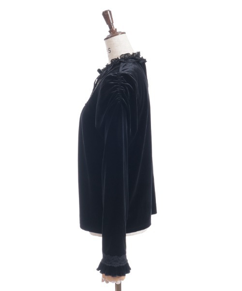 axes femme（アクシーズファム）の「ブロッキングベロアプルオーバー（Tシャツ/カットソー・レディース・ラベンダー/ワイン/ブラック・FREE）」の13枚目の写真