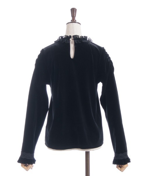 axes femme（アクシーズファム）の「ブロッキングベロアプルオーバー（Tシャツ/カットソー・レディース・ラベンダー/ワイン/ブラック・FREE）」の12枚目の写真