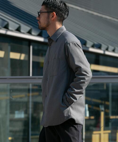 URBAN RESEARCH ROSSO MEN（アーバンリサーチロッソメン）の「『XLサイズあり』ヒートパテッドシャツジャケット（ダウンジャケット/コート・メンズ・ブラック/グレー・MEDIUM/LARGE/X-LARGE）」の3枚目の写真