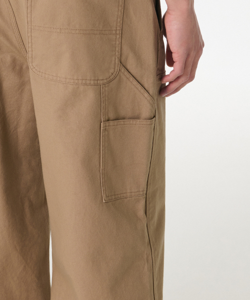 MUSINSA STANDARD（ムシンサスタンダード）の「キャンバスワイドダブルニーカーペンターパンツ[ベージュ]（その他パンツ・メンズ・その他・32/30/31/33/26/27/28/29/40/38/42/36/34）」の7枚目の写真