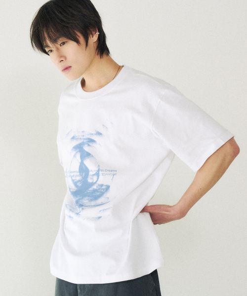 SLOWACID（スローアシッド）の「デューンウェーブ 半袖Tシャツ [ホワイト]（Tシャツ/カットソー・レディース・その他・SMALL/MEDIUM/LARGE/X-LARGE）」の3枚目の写真
