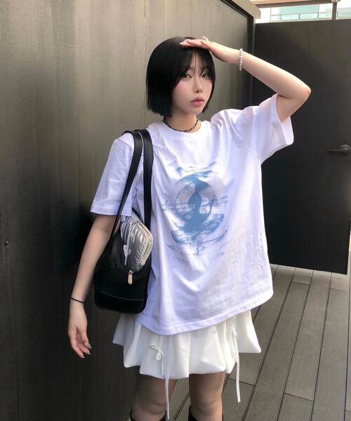 SLOWACID（スローアシッド）の「デューンウェーブ 半袖Tシャツ [ホワイト]（Tシャツ/カットソー・レディース・その他・SMALL/MEDIUM/LARGE/X-LARGE）」の6枚目の写真