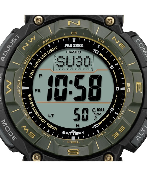 PRO TREK（プロトレック）の「PRO TREK 30th Anniversary Model / PRG-340ANS-3JR（デジタル腕時計・メンズ・グリーン・FREE）」の9枚目の写真