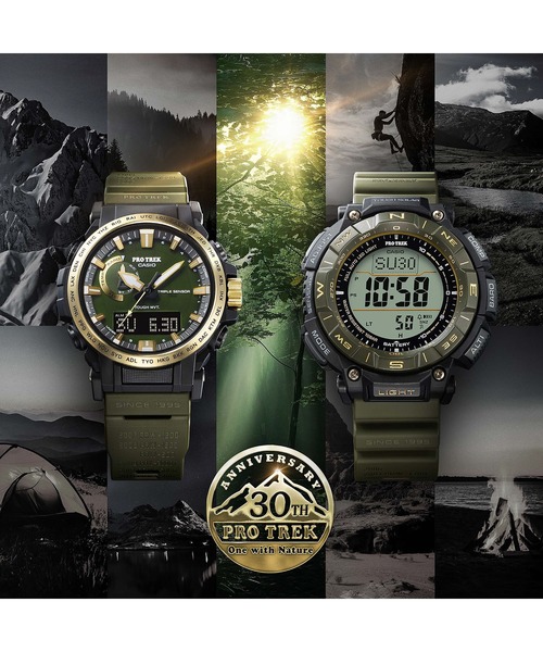 PRO TREK（プロトレック）の「PRO TREK 30th Anniversary Model / PRG-340ANS-3JR（デジタル腕時計・メンズ・グリーン・FREE）」の14枚目の写真