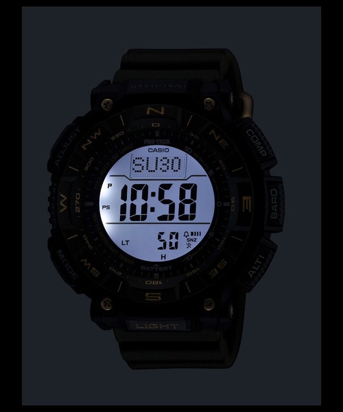 PRO TREK（プロトレック）の「PRO TREK 30th Anniversary Model / PRG-340ANS-3JR（デジタル腕時計・メンズ・グリーン・FREE）」の3枚目の写真