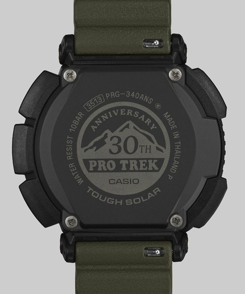 PRO TREK（プロトレック）の「PRO TREK 30th Anniversary Model / PRG-340ANS-3JR（デジタル腕時計・メンズ・グリーン・FREE）」の6枚目の写真