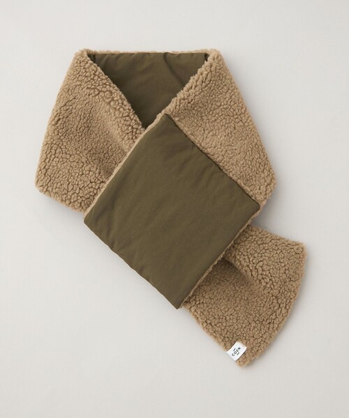 coen（コーエン）の「リバーシブルボアマフラー（マフラー・メンズ・オリーブ/ブラック/ナチュラル・FREE）」の17枚目の写真