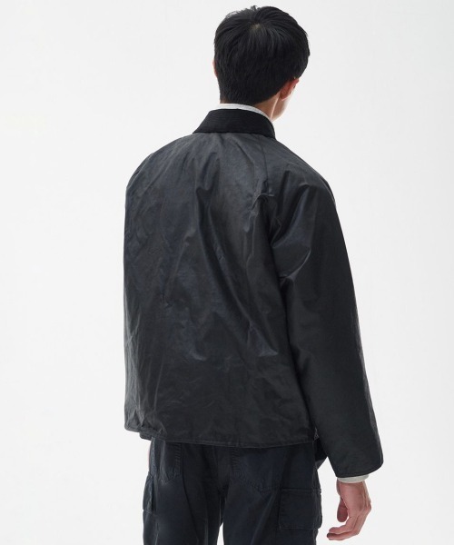 Kinetics(キネティクス)の「Barbour Transport Wax Short Jacket(バブアー トランスポート ワックス ショート ジャケット)(ブルゾン・メンズ・ブラック系・36/38/40/42/34)」の4枚目の写真