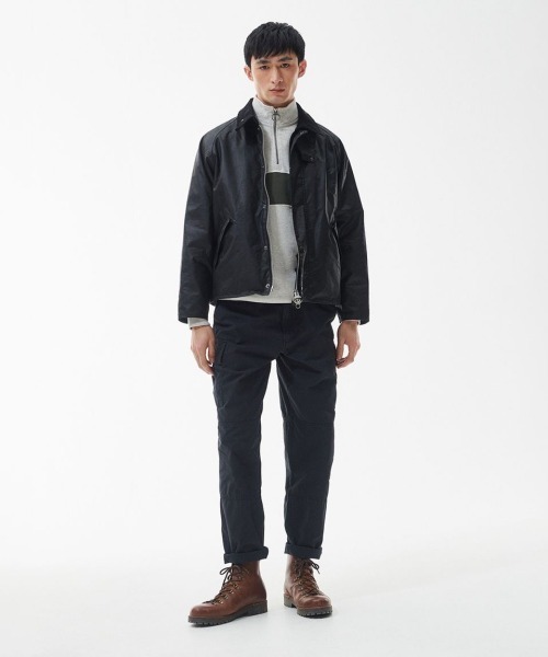 Kinetics(キネティクス)の「Barbour Transport Wax Short Jacket(バブアー トランスポート ワックス ショート ジャケット)(ブルゾン・メンズ・ブラック系・36/38/40/42/34)」の5枚目の写真