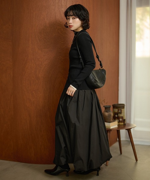 LAULEN（ローレン）の「many button rib knit cardigan /メニーボタンリブニットカーディガン（カーディガン/ボレロ・レディース・ネイビー/ブラック・FREE）」の13枚目の写真