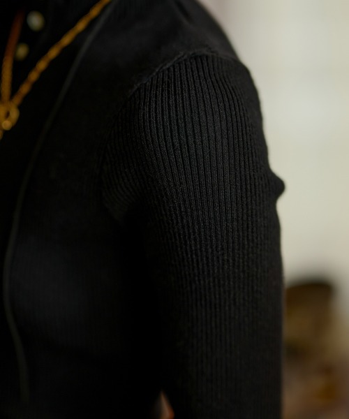 LAULEN（ローレン）の「many button rib knit cardigan /メニーボタンリブニットカーディガン（カーディガン/ボレロ・レディース・ネイビー/ブラック・FREE）」の18枚目の写真