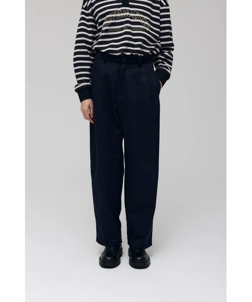 FELICITY(フェリシティ)の「Two Face Tuck Pants(その他パンツ・レディース・アイボリー/ブラウン/ネイビー・1/2)」の3枚目の写真