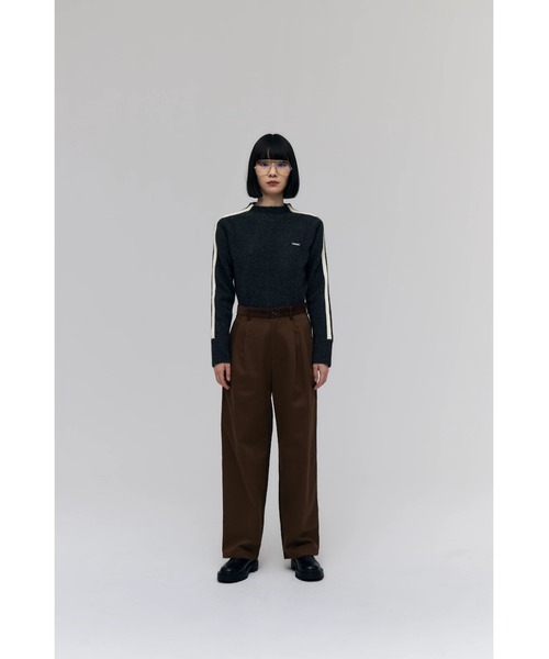 FELICITY(フェリシティ)の「Two Face Tuck Pants(その他パンツ・レディース・アイボリー/ブラウン/ネイビー・1/2)」の22枚目の写真
