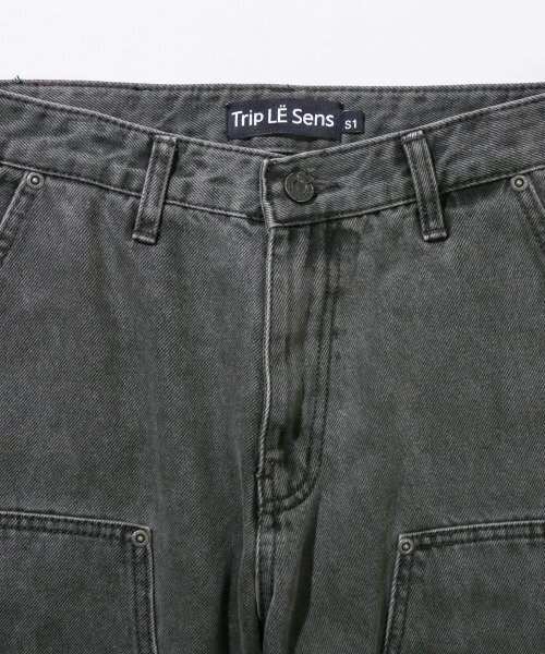 TRIP LE SENS（トリップ ル センス）の「ユニセックスカーペンターカラー デニムパンツ_PURPLE（デニムパンツ・レディース・その他・LARGE/MEDIUM/SMALL）」の6枚目の写真