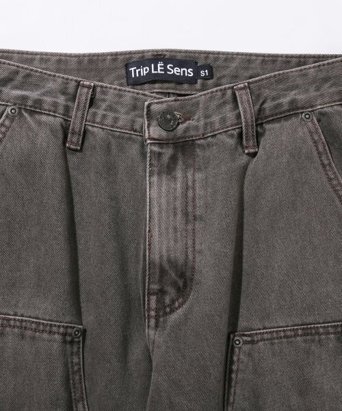 TRIP LE SENS（トリップ ル センス）の「ユニセックスカーペンターカラー デニムパンツ_PURPLE（デニムパンツ・レディース・その他・LARGE/MEDIUM/SMALL）」の9枚目の写真