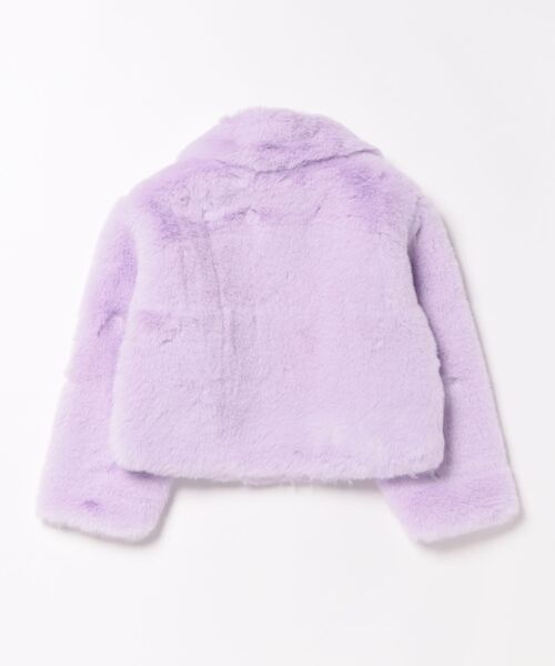 HAKKA KIDS(ハッカキッズ)の「フェイクファーブルゾン(ブルゾン・キッズ・オフホワイト/パープル・110cm/120cm/130cm/100cm)」の3枚目の写真