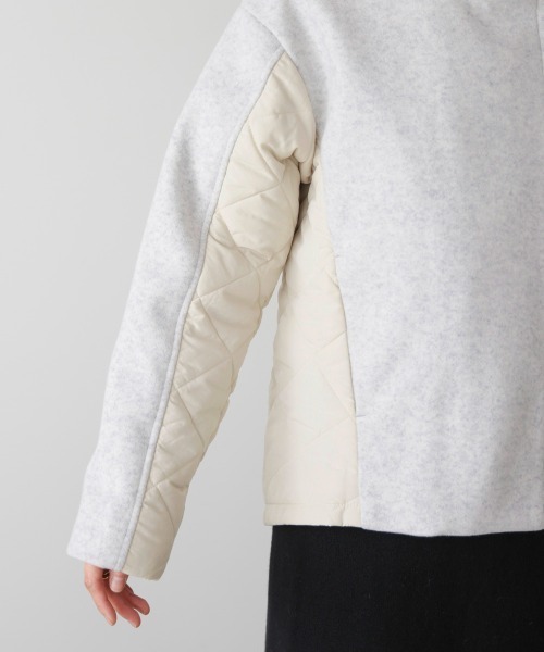 Bou Jeloud（ブージュルード）の「メルトン中綿切替フードジップコート（その他アウター・レディース・ホワイト系その他/ブラック・38）」の18枚目の写真
