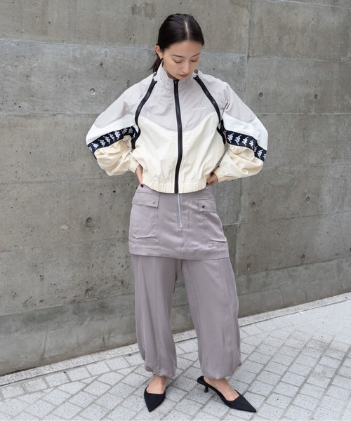 THINGS THAT MATTER（シングス ザット マター）の「× Kappa MULTI COLOR BLOUSON / カッパ  マルチカラーブルゾン（ブルゾン・レディース・ネイビー/イエロー×グレー・FREE）」の7枚目の写真