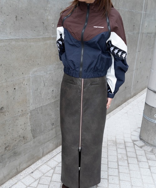 THINGS THAT MATTER（シングス ザット マター）の「× Kappa MULTI COLOR BLOUSON / カッパ  マルチカラーブルゾン（ブルゾン・レディース・ネイビー/イエロー×グレー・FREE）」の5枚目の写真
