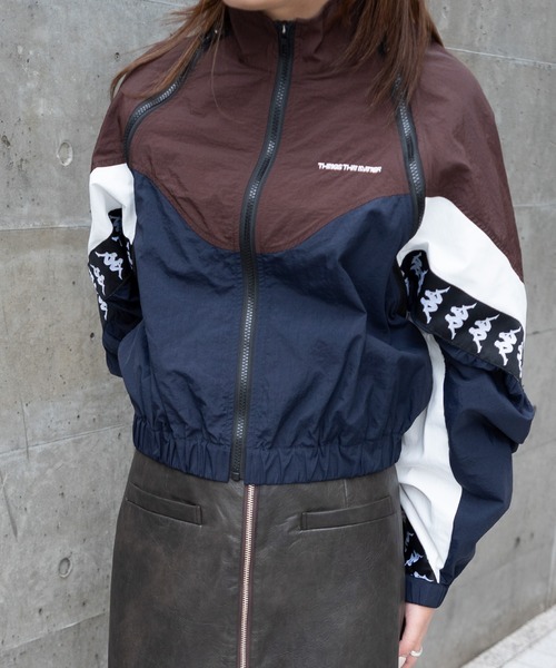 THINGS THAT MATTER（シングス ザット マター）の「× Kappa MULTI COLOR BLOUSON / カッパ  マルチカラーブルゾン（ブルゾン・レディース・ネイビー/イエロー×グレー・FREE）」の19枚目の写真