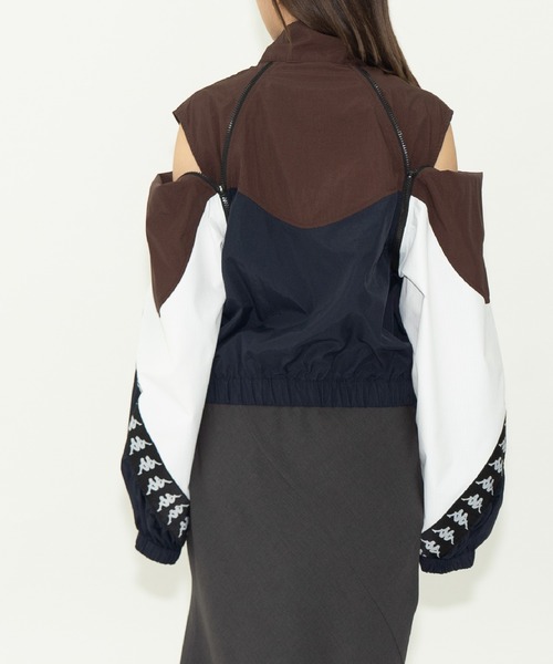 THINGS THAT MATTER（シングス ザット マター）の「× Kappa MULTI COLOR BLOUSON / カッパ  マルチカラーブルゾン（ブルゾン・レディース・ネイビー/イエロー×グレー・FREE）」の11枚目の写真
