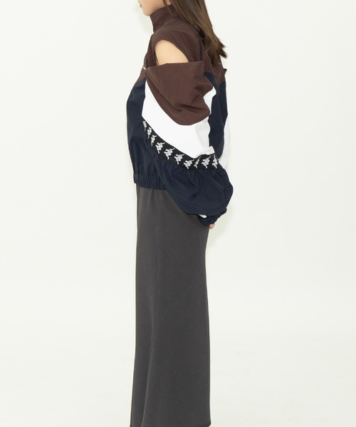 THINGS THAT MATTER（シングス ザット マター）の「× Kappa MULTI COLOR BLOUSON / カッパ  マルチカラーブルゾン（ブルゾン・レディース・ネイビー/イエロー×グレー・FREE）」の13枚目の写真