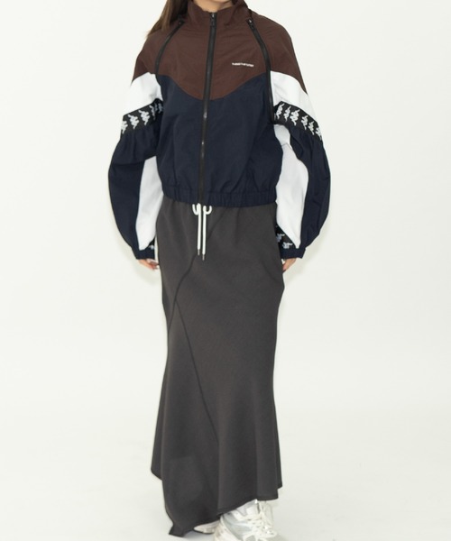 THINGS THAT MATTER（シングス ザット マター）の「× Kappa MULTI COLOR BLOUSON / カッパ  マルチカラーブルゾン（ブルゾン・レディース・ネイビー/イエロー×グレー・FREE）」の9枚目の写真